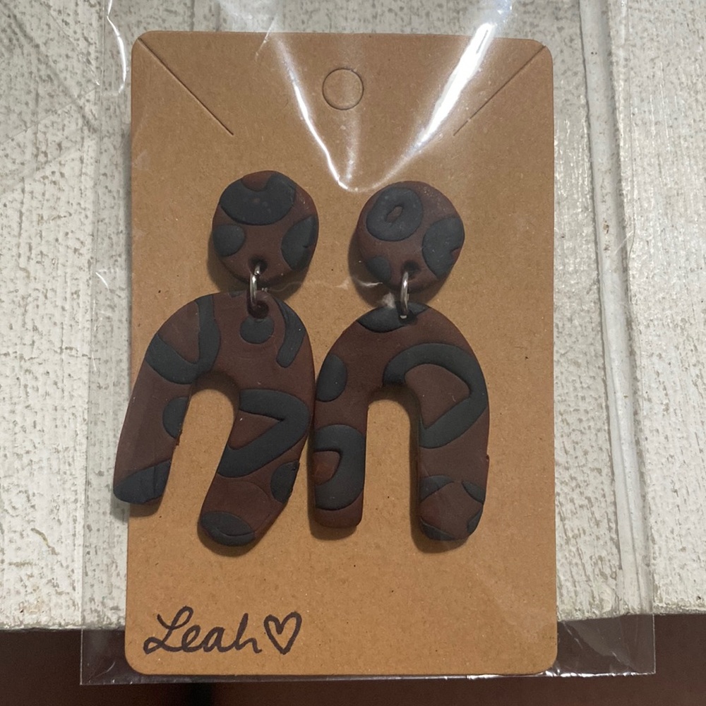 Handmade polymer clay earrings :)